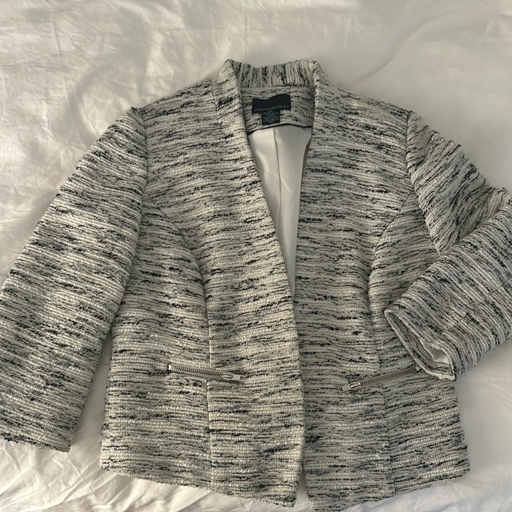 Cynthia Rowley M cropped blazer boucle